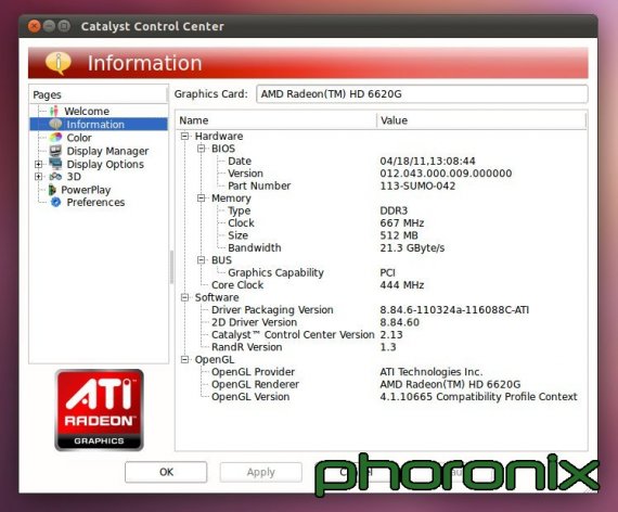 AMD A8-3500M v Ubuntu 11.04