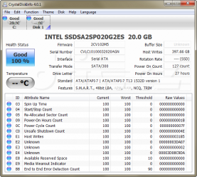 CrystalDiskInfo: Intel SSD 311 Larson Creek 20GB