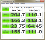 CrystalDiskMark: Intel SSD 311 Larson Creek 20GB