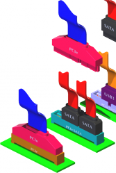 SATA Express konektory - původní obrázek z prezentace