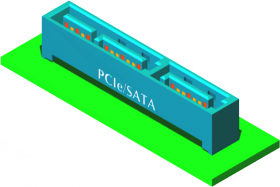 SATA Express konektor - PCIe SATA