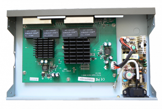 Gigabitový switch TP-LINK TL-SG1016D green vnitřek