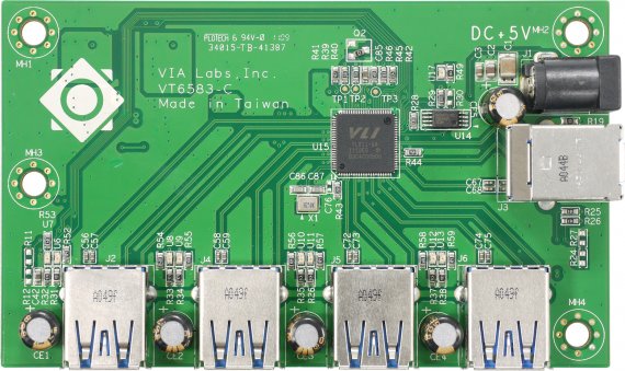 Referenční hub VIA Labs VT6583-C s čipem VL811