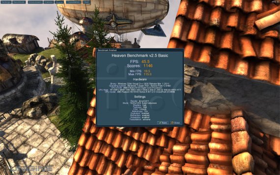 Unigine Heaven Benchmark 2.5 - výsledky testu s procesorem AMD FX-8150 a 2× Radeon HD 6970 Unigine Heaven Benchmark 2.5 - výsledky testu s procesorem AMD FX-8150 a 2× Radeon HD 6970