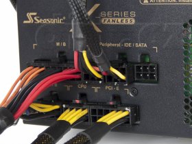 Seasonic X-400 Fanless (SS-400FL Active PFC F3) - připojené kabely