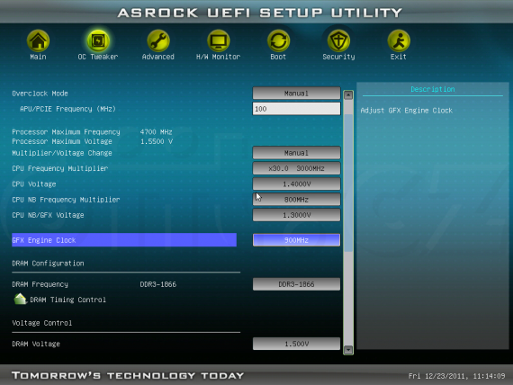AMD A8-3870K + ASRock A75M-HVS - taktování GPU