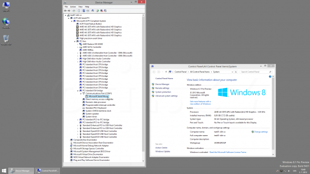 Sériová myš ve Windows 8.1 Preview